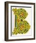 Illuminated Letter B-null-Framed Art Print