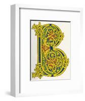 Illuminated Letter B-null-Framed Art Print