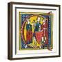 Illuminated Letter C-null-Framed Art Print