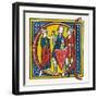 Illuminated Letter C-null-Framed Art Print