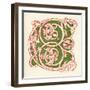 Illuminated Letter C-null-Framed Art Print