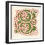 Illuminated Letter C-null-Framed Art Print