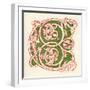 Illuminated Letter C-null-Framed Art Print