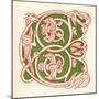 Illuminated Letter C-null-Mounted Art Print