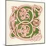 Illuminated Letter C-null-Mounted Art Print