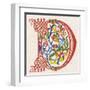 Illuminated Letter D-null-Framed Art Print