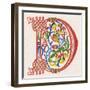 Illuminated Letter D-null-Framed Art Print