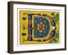 Illuminated Letter D-null-Framed Art Print