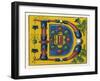 Illuminated Letter D-null-Framed Art Print