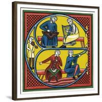 Illuminated Letter E-null-Framed Premium Giclee Print