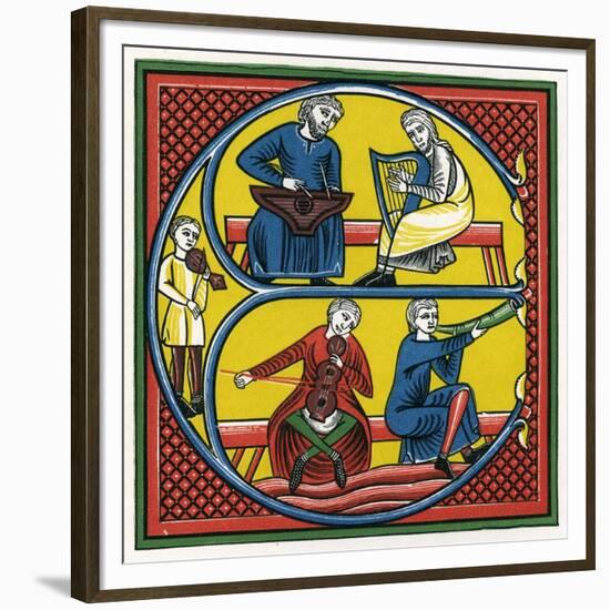 Illuminated Letter E-null-Framed Premium Giclee Print