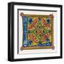 Illuminated Letter L-null-Framed Art Print