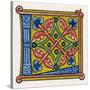 Illuminated Letter L-null-Stretched Canvas