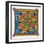 Illuminated Letter L-null-Framed Art Print