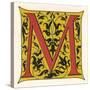 Illuminated Letter M-null-Stretched Canvas