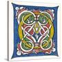Illuminated Letter O-null-Stretched Canvas