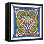 Illuminated Letter O-null-Framed Stretched Canvas