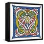 Illuminated Letter O-null-Framed Stretched Canvas