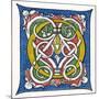 Illuminated Letter O-null-Mounted Art Print