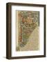 Illuminated Letter "P" Showing King Solomon Writing His "Proverbs", from a German Bible-null-Framed Photographic Print