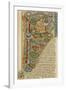 Illuminated Letter "P" Showing King Solomon Writing His "Proverbs", from a German Bible-null-Framed Photographic Print