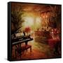 Illuminated Lounge-Foxwell-Framed Stretched Canvas