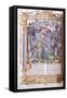 Illuminated Manuscript Depicting a King and His Army before a City, 1503-04-Jacques De Besancon-Framed Stretched Canvas