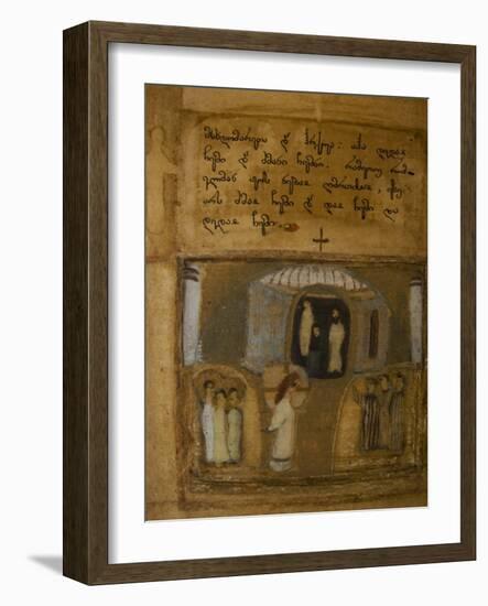 Illuminated Manuscript of the Georgian-Language Gospels, 11th-12th Century-null-Framed Giclee Print