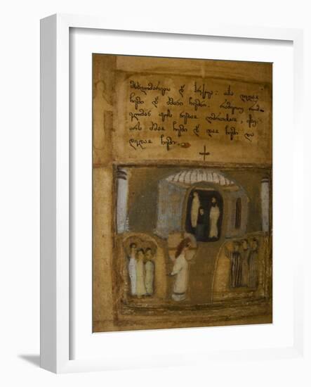 Illuminated Manuscript of the Georgian-Language Gospels, 11th-12th Century-null-Framed Giclee Print