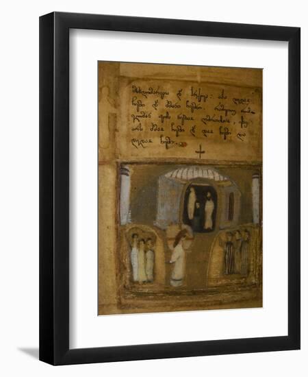 Illuminated Manuscript of the Georgian-Language Gospels, 11th-12th Century-null-Framed Giclee Print