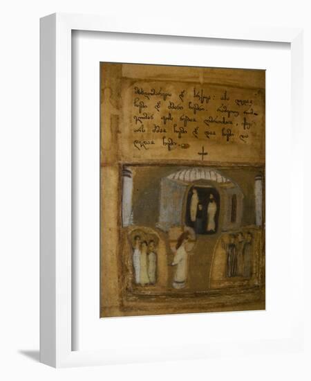 Illuminated Manuscript of the Georgian-Language Gospels, 11th-12th Century-null-Framed Giclee Print