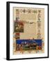 Illuminated Manuscript Page Depicting the Crusades, in French-null-Framed Giclee Print