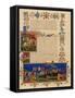 Illuminated Manuscript Page Depicting the Crusades, in French-null-Framed Stretched Canvas