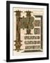 Illuminated Manuscript Page of the Lindisfarne Gospels, England, Circa 700 AD-null-Framed Giclee Print