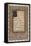 'Illuminated manuscript to illustrate Walter Scott's The Talisman', c1830-Sangorski and Sutcliffe-Framed Stretched Canvas