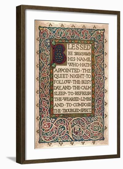 'Illuminated manuscript to illustrate Walter Scott's The Talisman', c1830-Sangorski and Sutcliffe-Framed Giclee Print