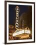 Illuminated Marquee of the Arlene Schnitzer Auditorium, Portland, Oregon, USA-William Sutton-Framed Photographic Print