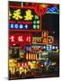 Illuminated Neon Street Signs, Nathan Road in Tsimshatsui, Hong Kong-Gavin Hellier-Mounted Photographic Print