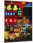 Illuminated Neon Street Signs, Nathan Road in Tsimshatsui, Hong Kong-Gavin Hellier-Mounted Photographic Print