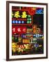 Illuminated Neon Street Signs, Nathan Road in Tsimshatsui, Hong Kong-Gavin Hellier-Framed Photographic Print