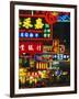 Illuminated Neon Street Signs, Nathan Road in Tsimshatsui, Hong Kong-Gavin Hellier-Framed Photographic Print