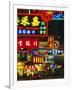 Illuminated Neon Street Signs, Nathan Road in Tsimshatsui, Hong Kong-Gavin Hellier-Framed Photographic Print