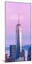 Illuminated One World Trade Center Amidst Buildings Against Sky in City at Dusk, Manhattan-null-Mounted Premium Photographic Print
