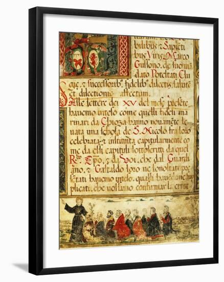 Illuminated Page from a Mariegola-null-Framed Photographic Print