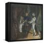 Illuminated Page from the Livre Du Coeur D'Amour Espris-null-Framed Stretched Canvas