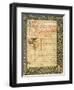 Illuminated Page from the Statutes of the Venice Arsenal, Manuscript, Italy 17th Century-null-Framed Giclee Print