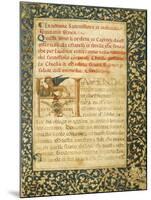 Illuminated Page from the Statutes of the Venice Arsenal, Manuscript, Italy 17th Century-null-Mounted Giclee Print