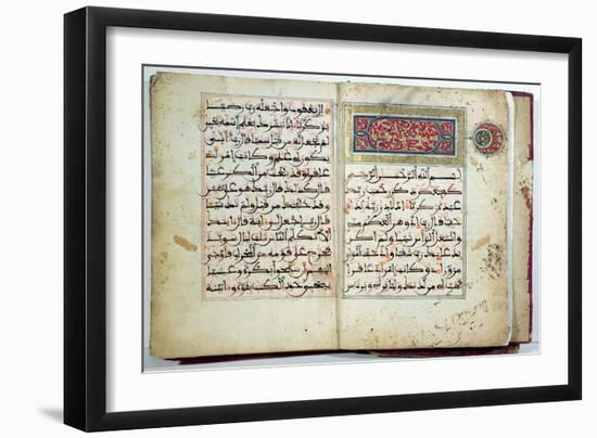 Illuminated Page of the Koran, 17th-18th century-null-Framed Giclee Print