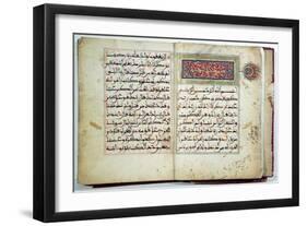 Illuminated Page of the Koran, 17th-18th century-null-Framed Giclee Print