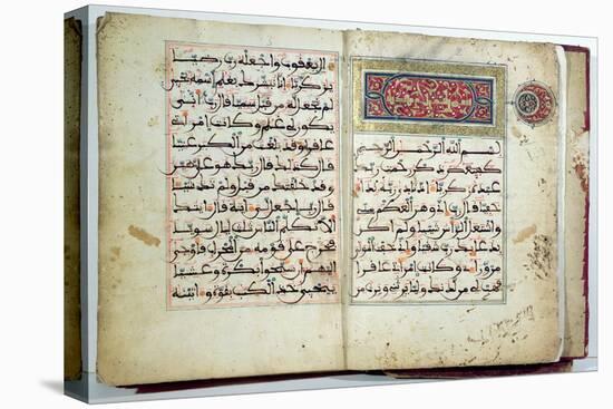 Illuminated Page of the Koran, 17th-18th century-null-Stretched Canvas